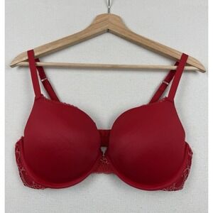 AUDEN The‎ Radiant Push-Up Bra Underwire  38C Valentine Red Romantic Lace